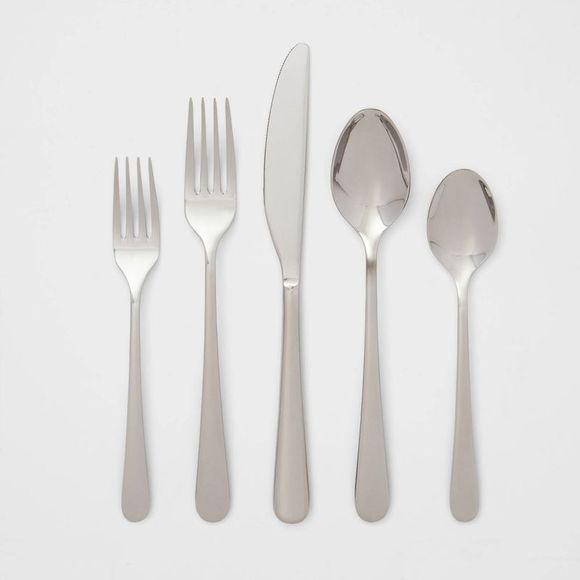 Threshold Dining 2pc Harrington Flatware Set Silver Threshold